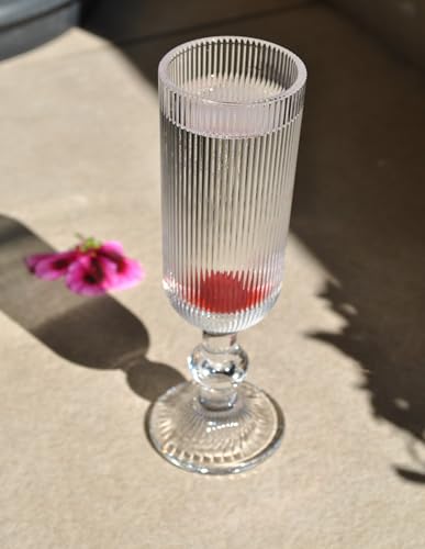 2 Adet Ayaklı Cam Kadeh Kahve Yanı Su Bardağı- Şampanya Bardak