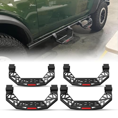 Estribos para Ford Bronco 2021-2025 2 y 4 puertas negro miniatura 2