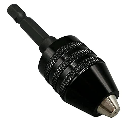 Treki Portabrocas sin Llave Portabrocas de 0.3-8 mm de Vástago Hexagonal Adaptador de Convertidor para Taladro Destornillador Eléctrico Cover