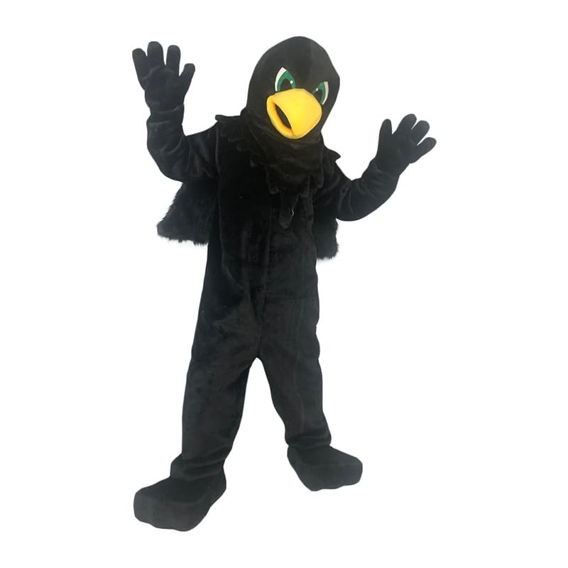 Black Crow Bird Mascot Costume Funny Cartoon Fancy Dress
