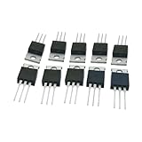 Zuide 10PCS BT136-600D Triac Thyristor 4A/600V Triacs Transistor 136-600D Through Hole TO-220