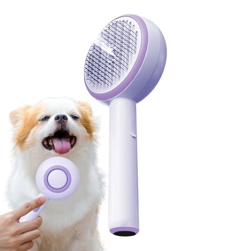 Cepillo de vapor para mascotas autolimpiante con pulverizador portátil