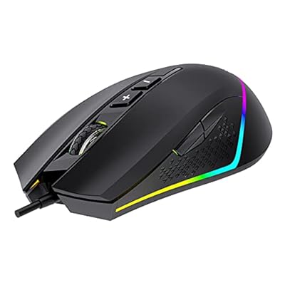 Unykach Ratón Gaming Nova M244 con Retroiluminación RGB, Sensor Óptico 6400 dpi, 6 Botones, Ligero y Ergonómico | Ya disponible en tu tienda friki favorita! En mundofriki.es!