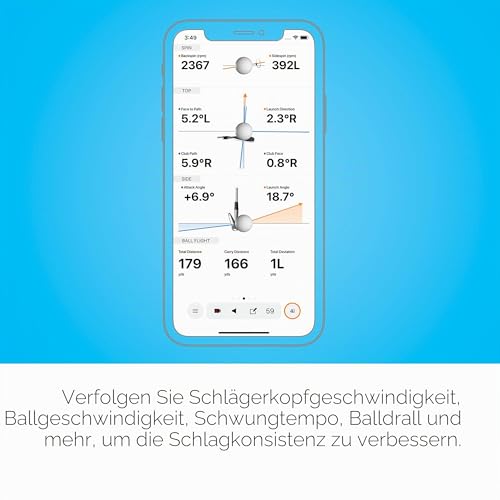 Garmin Approach R10, tragbarer Golfstartmonitor, nehmen Sie Ihr Spiel nach Hause, drinnen oder auf die Driving Range, bis zu 10 Stunden Akkulaufzeit