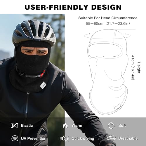 TopAcsy Máscara de esqui para homens e mulheres, proteção solar balaclava máscara facial UV, máscara