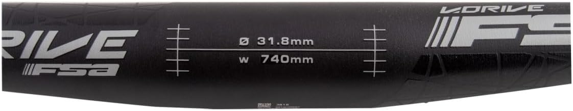 Full Speed Ahead FSA V-Drive Flat Mountain Bike Handlebar - 31.8 x 0 x 740mm - HB-XC-268-OS740-180-0036064050