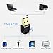 Techkey USB Bluetooth 4.0 Adapter Dongle for PC Laptop Computer Desktop Stereo Music, Skype Call, Keyboard, Mouse, Support All Windows 10 8.1 8 7