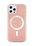 Ted Baker Antishock Case for iPhone 12/12 Pro Compatible with Magsafe Glitter White