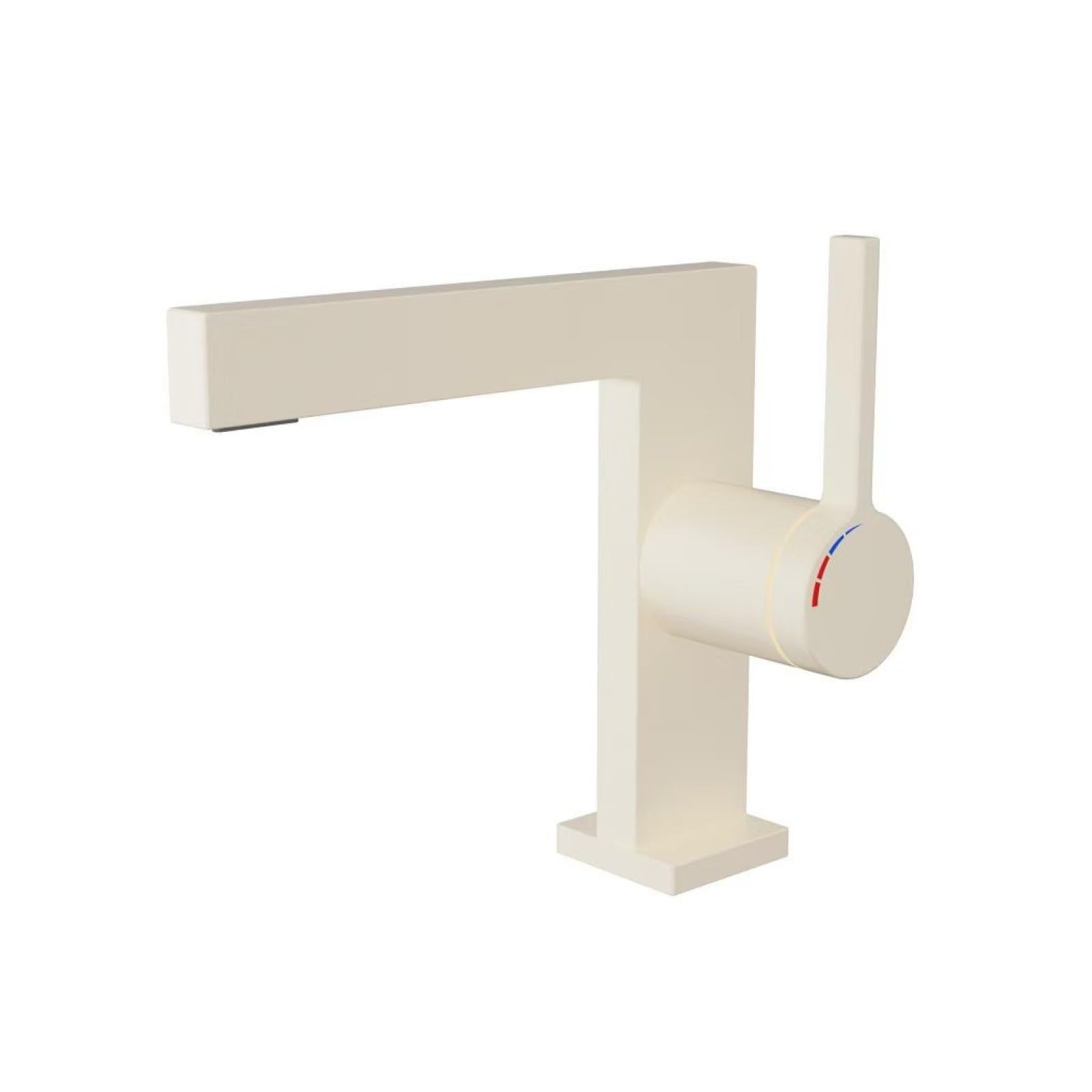 Fanjubei Milky White Copper Hot And Cold Washbasin Faucet,