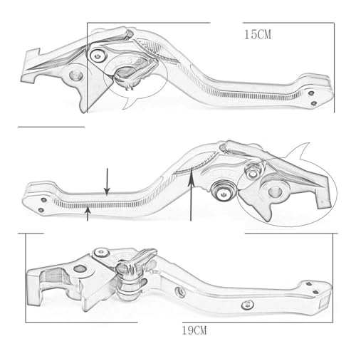 Poignées levier d'embrayage pour ADV150 réglables contre fatigue mains
