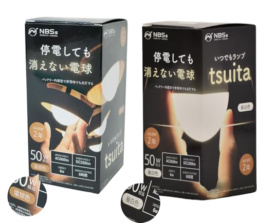 �y�c�C�^���K�̔��X�z ���ł������v tsuita �����F �d���F ��d���Ă������Ȃ��d�� E26 ��d ��� LED �����o�b�e���[ �h�Гd�� ���ł������v�c�C�^ (�d���F, 1��)