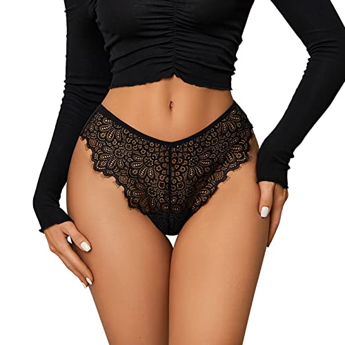 Brassière Fermeture Devant Post Opératoire Sexy Girl Femmes Taille Haute G String Slip Culotte String Lingerie Culotte sous-Vêtements Noirs Ensemble Table Et Chaise Salle Manger (Black, M)