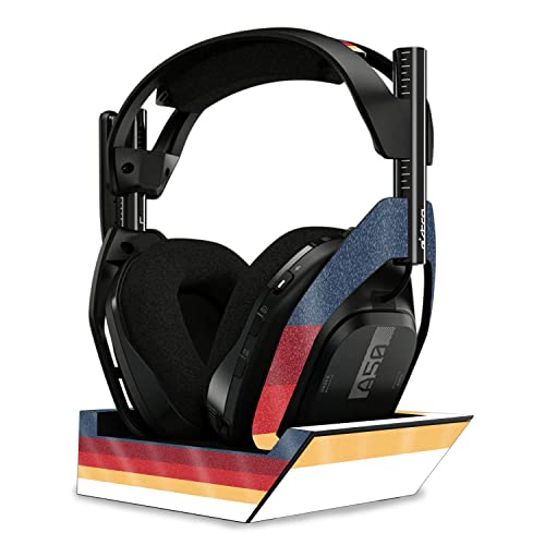 Image of MightySkins Glossy Glitter Skin Compatible with Astro A50 Wireless Headphones + Base Station (Gen 4) - Vintage Lines | Protective, Durable High-Gloss Glitter Finish | Easy to Apply | Made in The USA
