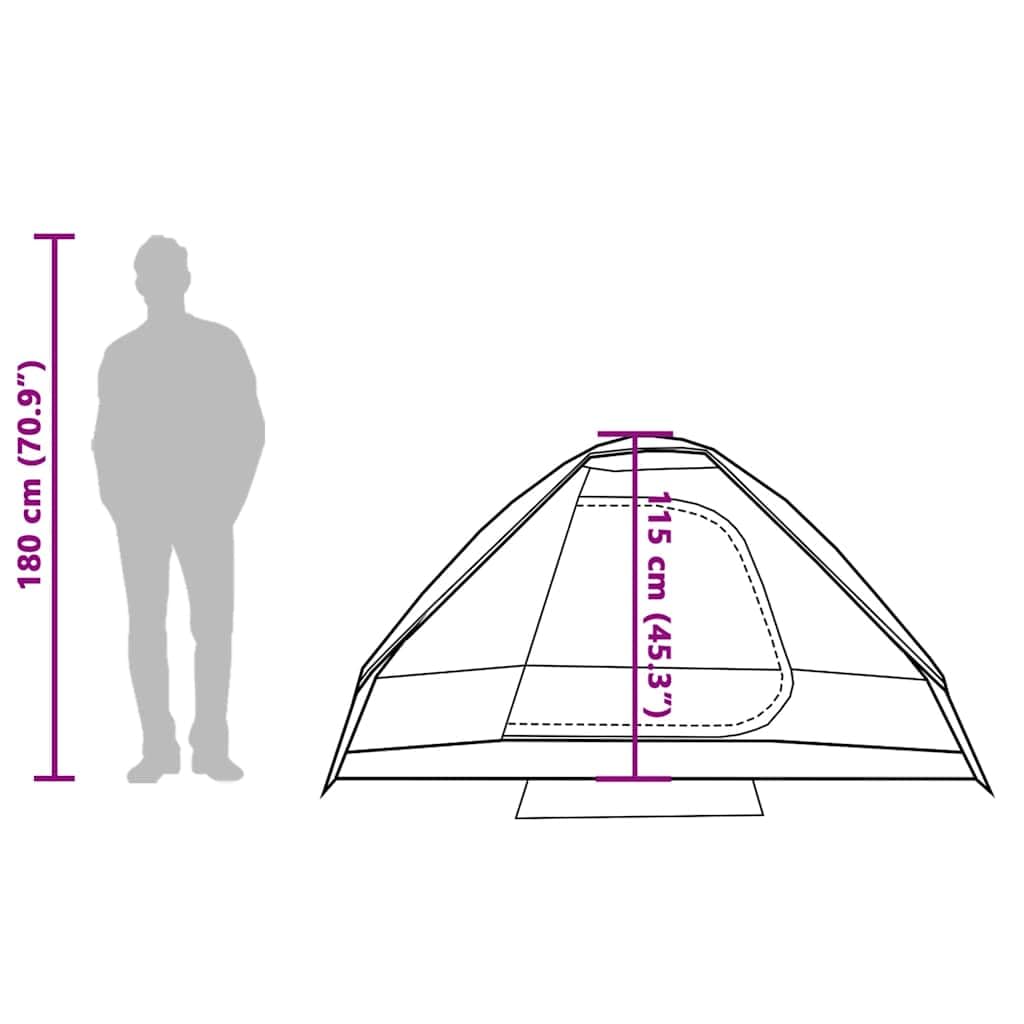 Mangloder Kuppel-Campingzelt für Personen Weiß Wasserdicht Winddicht leicht und kompakt, ideal für Outdoor Abenteuer, Wandern, Trekking, Festival, Strand, Garten, Angeln, Reise, Rucksack, Biwak