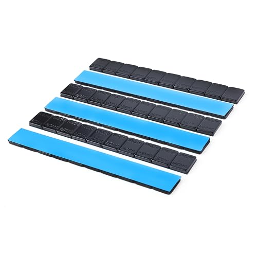 ZERINT 0.25 oz, Black, 60 pcs, Adhesive Wheel Balance Weights for Cars, Trucks, SUVs, Motorcycles, and Other Vehicles, Mellow Style