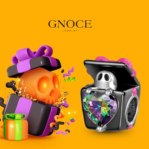 Image of GNOCE Halloween Charm Bracelet Fit Pandora Beads for Women Gift
