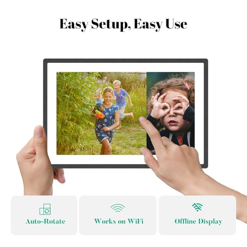 pexar by Lexar WiFi Digital Picture Frame 11″ | Yahoo Tech Best Tested Frame 2025 | 2K Resolution Ultimate Clarity, Anti-Glare Touch Stunning Screen for Gifting, Share Photos/Videos via APP