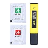 Medidor de PH digital Mini probador de calidad del agua portátil Precisión de 0.01pH Acuario Pecera Acuicultura