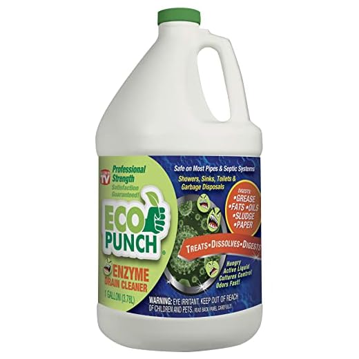 Eco Punch Enzyme Drain Cleaner | Active Cultures Digests Fats, Organic Matter, Grease, Paper and more