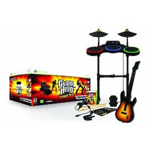 Guitar Hero: World Tour inkl. Schlagzeug, Gitarre & Mikrofon - [Xbox 360]