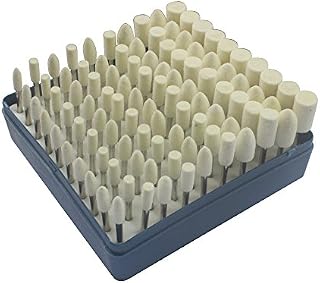 Carving Expert 100pcs Multifunctional Wool Felt Mandrel Mounted Grinding Polishing Accessories Attachment Set