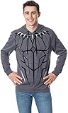 Marvel Men's Black Panther Costume Lightweight Adult Pullover Hoodie (X-Large) (Apparel)