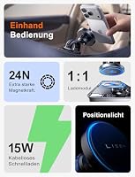 LISEN für Magsafe Autohalterung 15W Handyhalterung Auto mit Ladefunktion – Ansicht 3