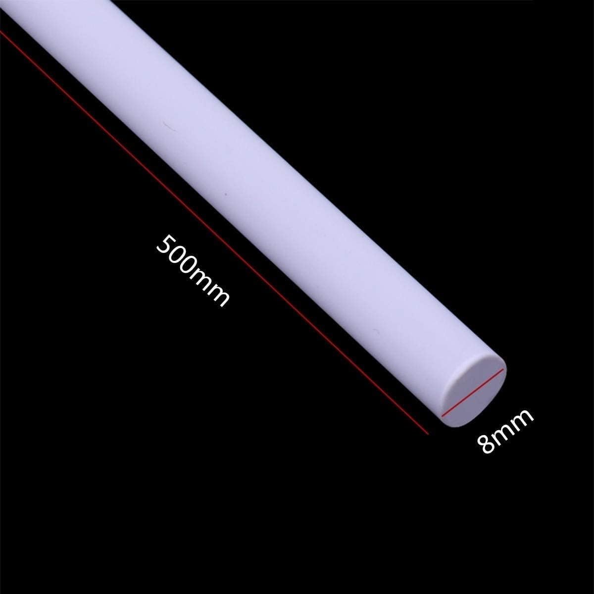 40 Barre Tonde in Plastica ABS Stirene Bianco 0.5-10mm x 500mm per Modellismo