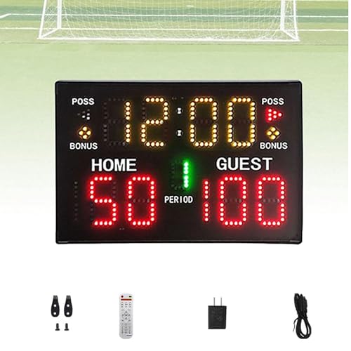 Marcador digital multisport con control remoto negro