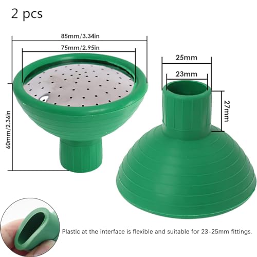 2 Pcs Watering Can Rose Heads Universal Water Sprinkler Sprayers Watering Can Rose Heads Replacement for Watering Cans Garden Plants Indoor & Outdoor