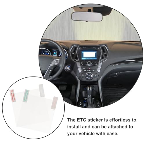 iplusmile 10pcs Car Etc Static Stickers for Windshield Easy to Install Double-Sided Adhesive for Electronic Toll Collection Systems - Thumbnail 7