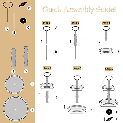 Romolive 2 Tiered Serving Tray Stand Decor Light Grey Tiered Trays Wood For Food Housewarming Gifts Rustic Decorative Trays Kitchen Trays Set Give Leather Tray #TOP5