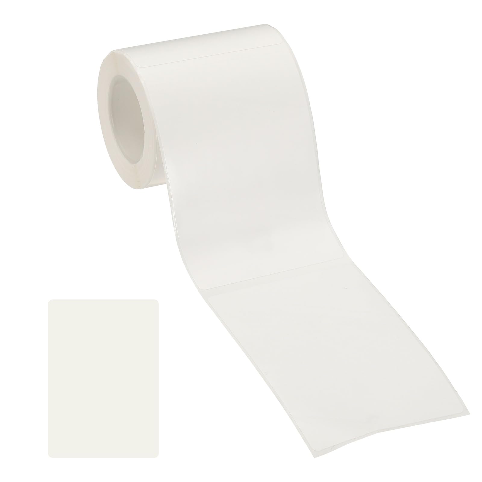 PATIKIL 80 Pcs Thermal Labels, 2x2.8 Square Thermal Printer Labels Stickers Self Adhesive Tags Paper 1 Roll Small Waterproof for Printer Small Business Name Tag Barcode, White