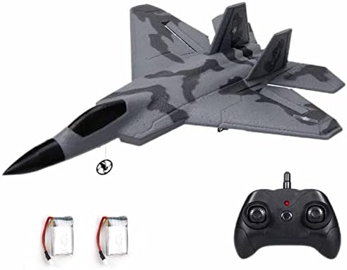 Eayaele Foam F-22 RC 2 CH Remote Control Fighter Jet Plane Airplane Toy for Adults Kids Boys Beginners Easy Ready to Fly(Camouflage)