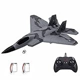 Eayaele Foam F-22 RC 2 CH Remote Control Fighter Jet Plane Airplane Toy for Adults Kids Boys Beginne