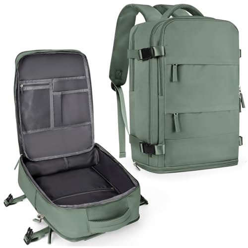 coowoz-Travel-Backpack-For-Women-MenCarry-On-BackpackHiking-Backpack-Waterproof-Outdoor-Sports-Rucksack-Casual-Daypack-Travel-EssentialsOlive-Green coowoz Travel Backpack For Women Men,Carry On Backpack,Hiking Backpack Waterproof Outdoor Sports Rucksack Casual Daypack Travel Essentials(Olive Green) - Image 1