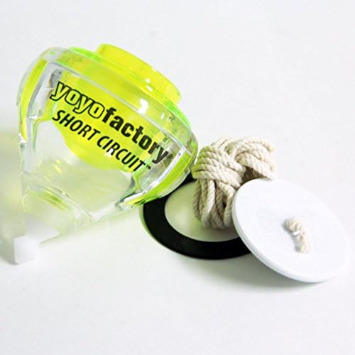 YoYoFactory Short Circuit Spin Top Yellow EdgeGlow