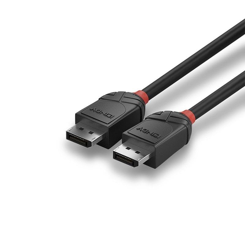 Lindy 36517 2m DisplayPort 2.1 54G Cable, Black Line