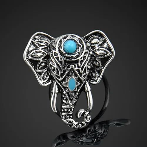 Bagues éléphant Tendance en Argent 925, Bijoux pour Femmes et Hommes, Motif Animal, pour fête de Mariage, Tailles 6 à 10, Argent, réglables