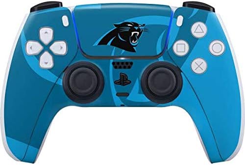 Skinit Decal Gaming Skin Compatible with PS5 Controller - Officially Licensed NFL Carolina Panthers Large Logo Design