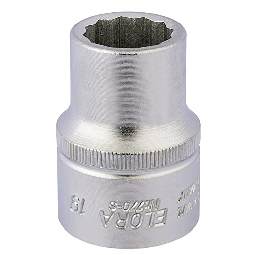 Draper 682 Elora Bi-Hexagon Socket, 3/4" Square Drive, 19mm