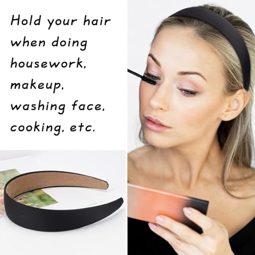Image of Shining Diva Fashion 10 PCS Stylish Satin Headbands Hairband Non Slip Hair Bands for Women Girls Teens Kids Hair Accessories Birthday Gifts (16845hb)