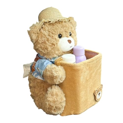 Pañuelos para coche de oso de peluche: papelera ideal para tus viajes en familia y camping