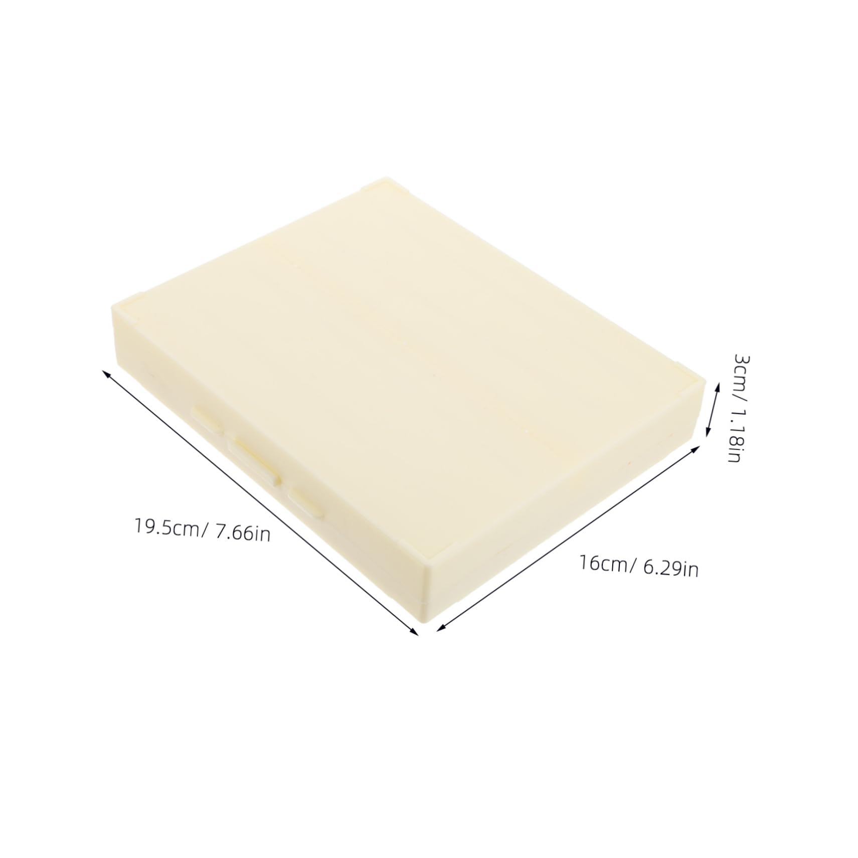 NAMOARLY Microscope Slide Storage Box 100 Pcs Content Sheet Plastic Locking Lid for Laboratory Microtome Slides