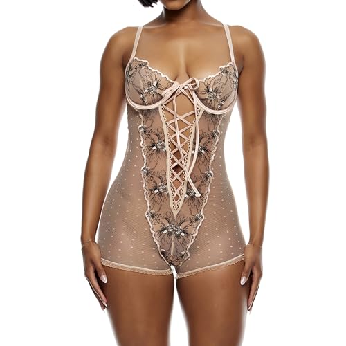Mameluco bordado Just Peachy de Forplay: diseño cómodo y estilizado para mujer