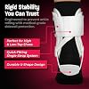 Active Ankle T2 Ankle Brace, Rigid Ankle Stabilizer for Protection & Sprain Support for Volleyball, Cheerleading, Ankle Compression Braces for Men & Women, White, Small