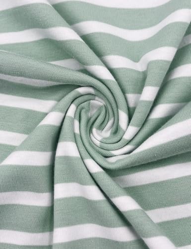 Image of Fanway&EC Girls Casual Long Sleeve T Shirts Basic Crewneck Striped Tunic Blouses Tops