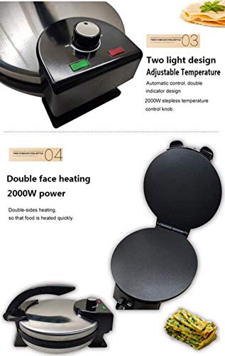 Küche Elektro Roti Crêpe Maker, Pizza, Chapati Fladenbrot Pizza Tortilla Maker 220V 2000W Kochgeschirr Gerät… – Bild 6