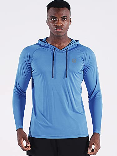 Image of NELEUS Men's Dry Fit Athletic Shirt Workout T-Shirt | Long Sleeve Shirts for GYM