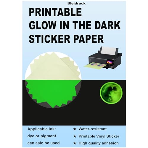 Vinyle autocollant phosphorescent imperméable pour impression jet d'encre